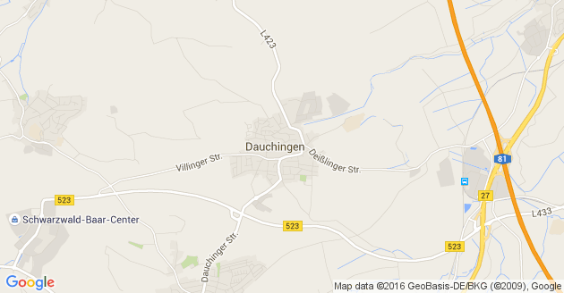 Karte Dauchingen