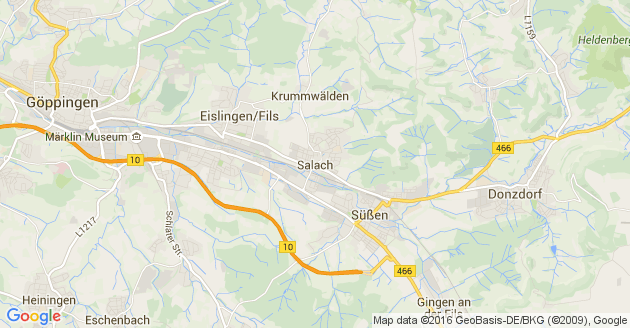 Karte Salach