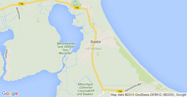 Karte Baabe Ostseebad