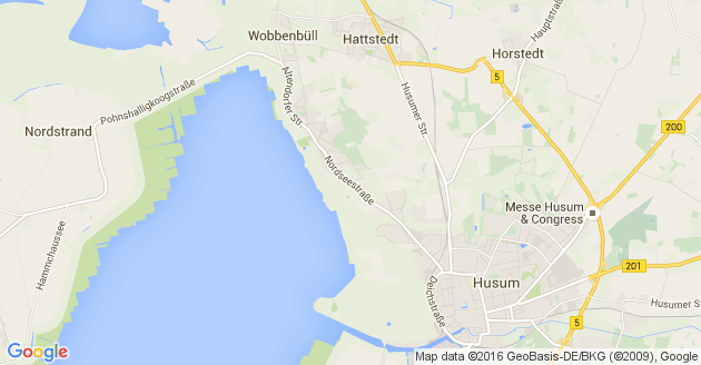 Karte Horstedt bei Husum an der Nordsee