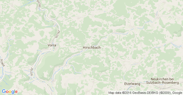 Karte Hirschbach in der Oberpfalz