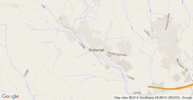 Karte Biebertal