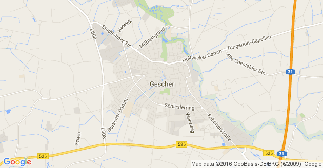 Karte Gescher