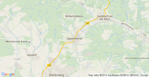 Karte Oppenweiler