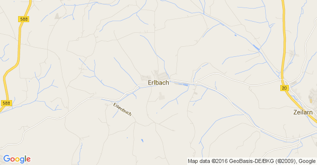 Karte Erlbach Kreis Altötting