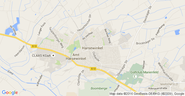 Karte Harsewinkel