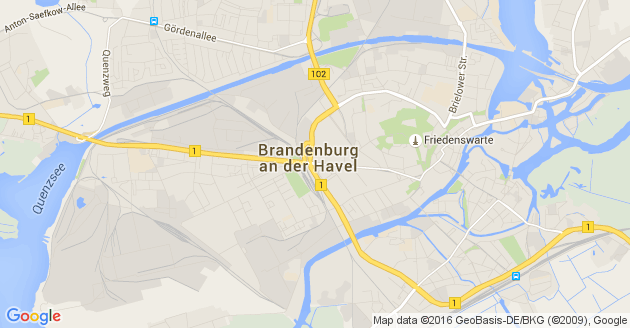 Karte Brandenburg an der Havel