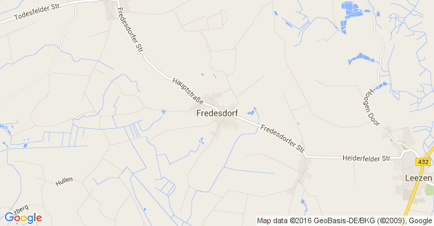 Karte Fredesdorf