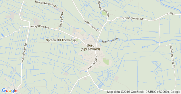 Karte Burg im Spreewald