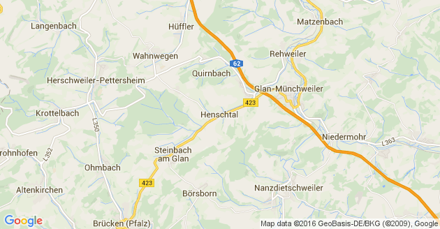 Karte Henschtal