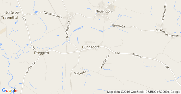 Karte Bühnsdorf