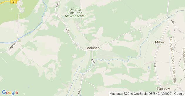 Karte Gorlosen               