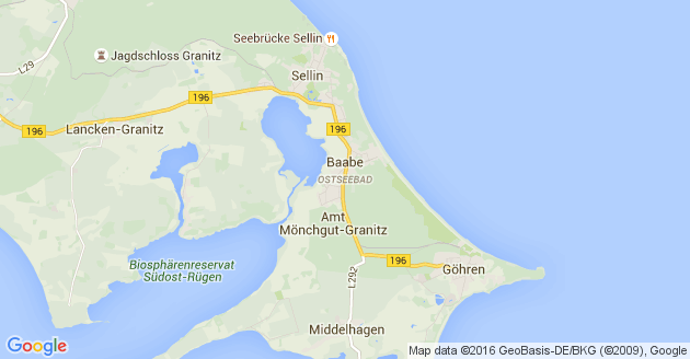 Karte Göhren Ostseebad