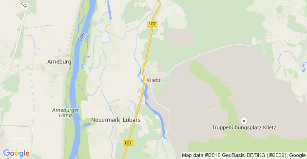 Karte Klietz