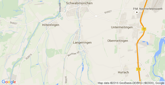 Karte Langerringen           