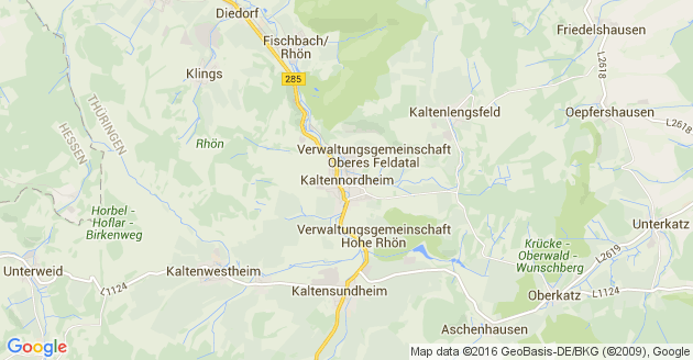 Karte Kaltennordheim