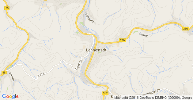 Karte Lennestadt