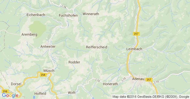 Karte Rodder bei Adenau
