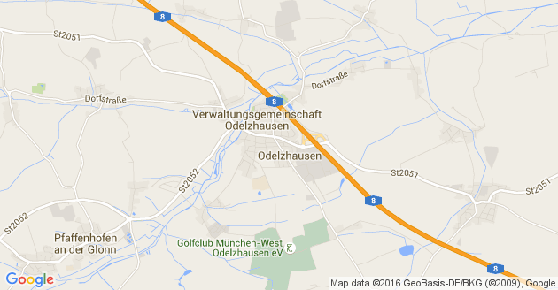 Karte Odelzhausen