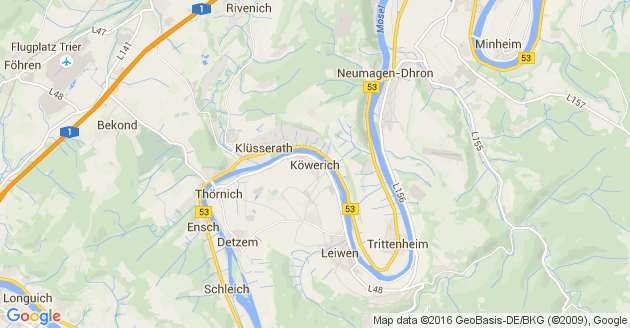 Karte Köwerich