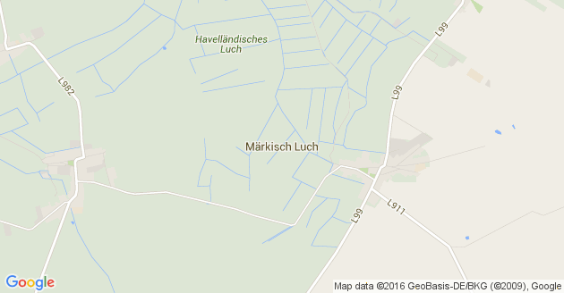 Karte Märkisch Luch
