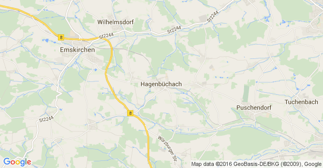 Karte Hagenbüchach