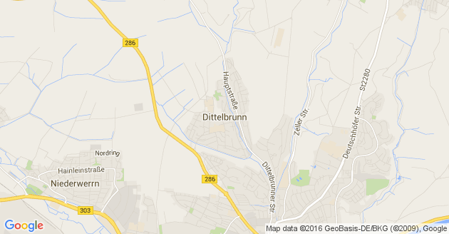Karte Dittelbrunn