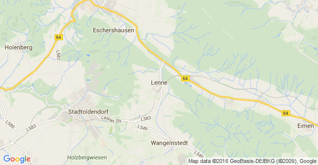 Karte Lenne