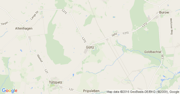 Karte Gültz