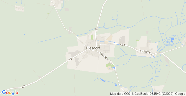 Karte Diesdorf in der Altmark