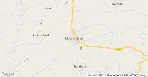 Karte Dickenschied