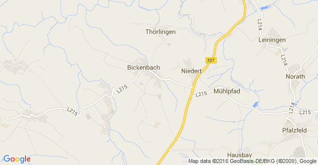 Karte Bickenbach an der Bergstraße