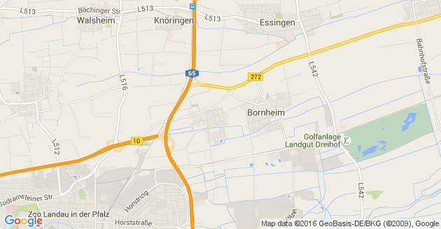 Karte Bornheim in der Pfalz