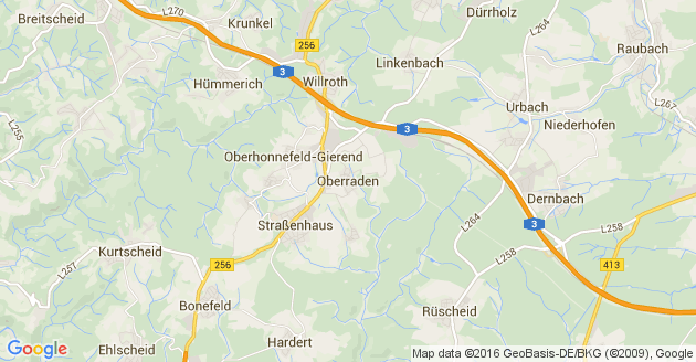Karte Oberraden