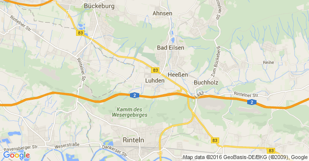Karte Luhden