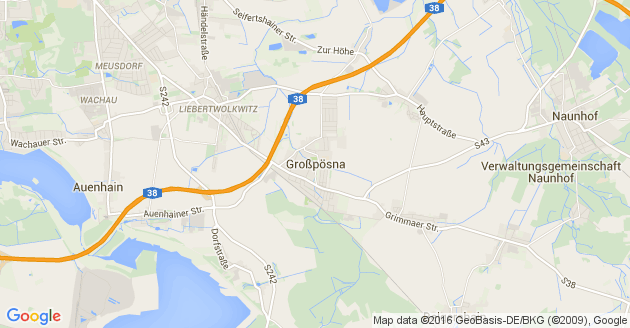 Karte Großpösna