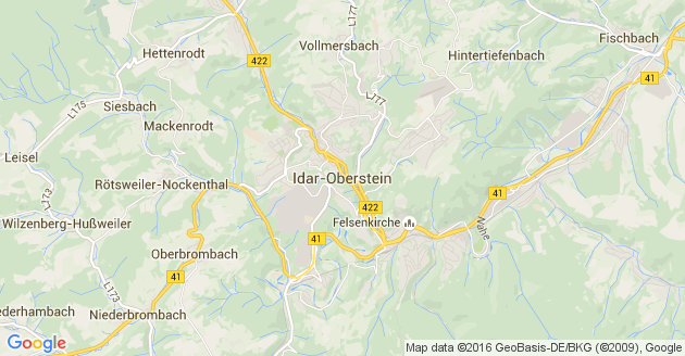 Karte Idar Oberstein         