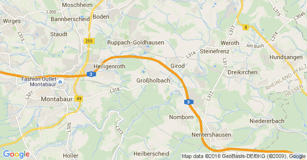 Karte Großholbach