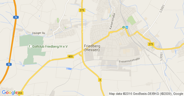 Karte Friedberg in Hessen