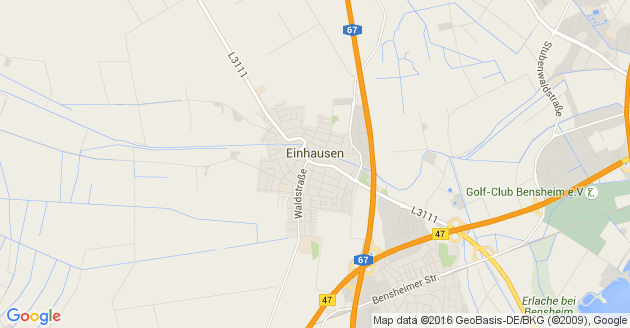 Karte Einhausen in Hessen