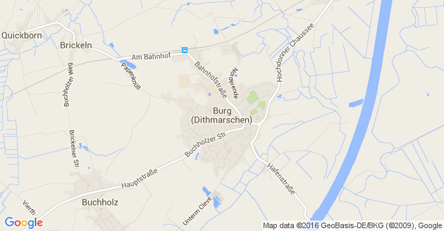 Karte Burg in Dithmarschen