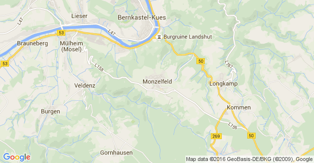 Karte Monzelfeld