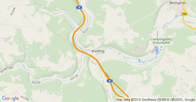 Karte Kinding
