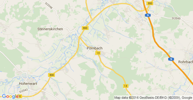 Karte Pörnbach