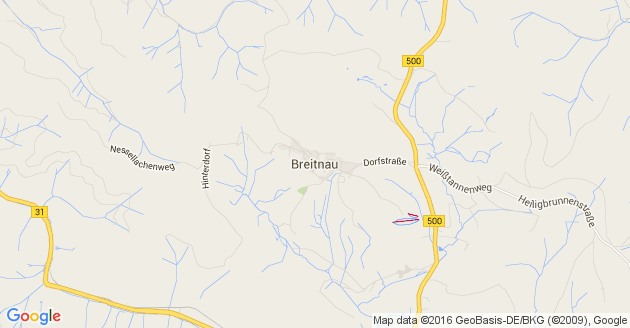 Karte Breitnau