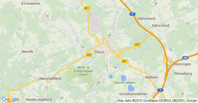 Karte Gefell Kreis Daun