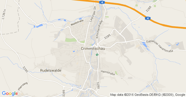 Karte Crimmitschau           