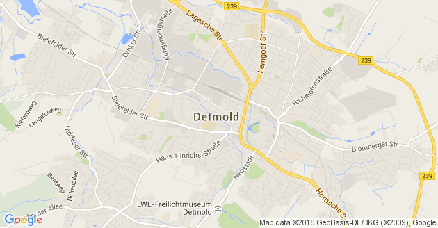 Karte Detmold