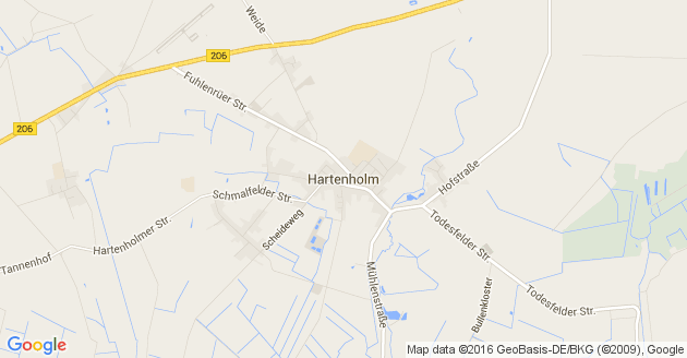 Karte Hartenholm