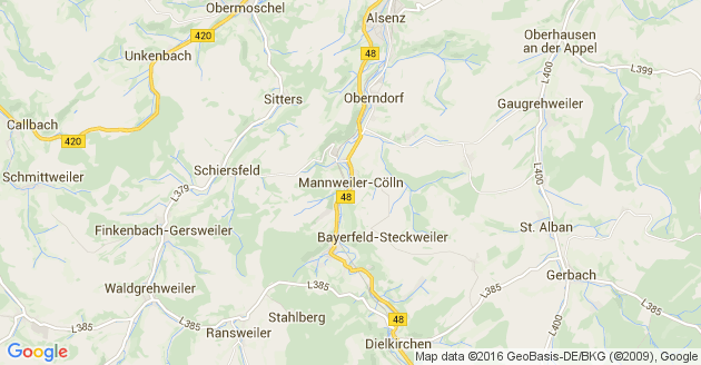 Karte Mannweiler Cölln